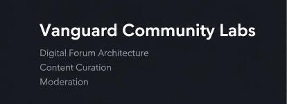 VANGUARD COMMUNITY LABS VANGUARD COMMUNITY LABS